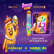 colocar o nome da pessoa no congelador